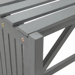 Panca Giardino Angolare E Fioriera 117cm Massello Acacia Grigia 13 Panca Giardino Angolare E Fioriera 117cm Massello Acacia Grigia -Garden Home panca giardino angolare e fioriera 117cm massello acacia grigia 5