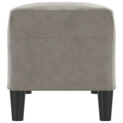 Panca Grigio Chiaro 100x35x41 Cm In Velluto -Garden Home panca grigio chiaro 100x35x41 cm in velluto 3
