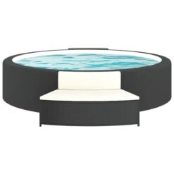 Panche Per Spa Con Cuscini 2 Pz In Polyrattan Nero 11 Panche Per Spa Con Cuscini 2 Pz In Polyrattan Nero -Garden Home panche per spa con cuscini 2 pz in polyrattan nero 2