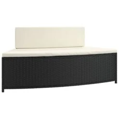 Panche Per Spa Con Cuscini 2 Pz In Polyrattan Nero 12 Panche Per Spa Con Cuscini 2 Pz In Polyrattan Nero -Garden Home panche per spa con cuscini 2 pz in polyrattan nero 3