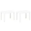 Panchine Da Giardino 2 Pz Bianco In Plastica -Garden Home panchine da giardino 2 pz bianco in plastica