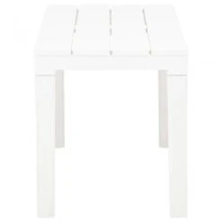 Panchine Da Giardino 2 Pz Bianco In Plastica -Garden Home panchine da giardino 2 pz bianco in plastica 3