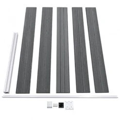 Pannello Di Recinzione In WPC 175x105 Cm Grigio -Garden Home pannello di recinzione in wpc 175x105 cm grigio 5
