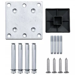 Pannello Di Recinzione In WPC 175x186 Cm Grigio -Garden Home pannello di recinzione in wpc 175x186 cm grigio 6