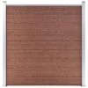 Pannello Di Recinzione In WPC 180x186 Cm Marrone -Garden Home pannello di recinzione in wpc 180x186 cm marrone
