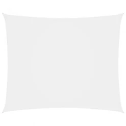 Parasole A Vela In Oxford Rettangolare 4x6 M Bianco