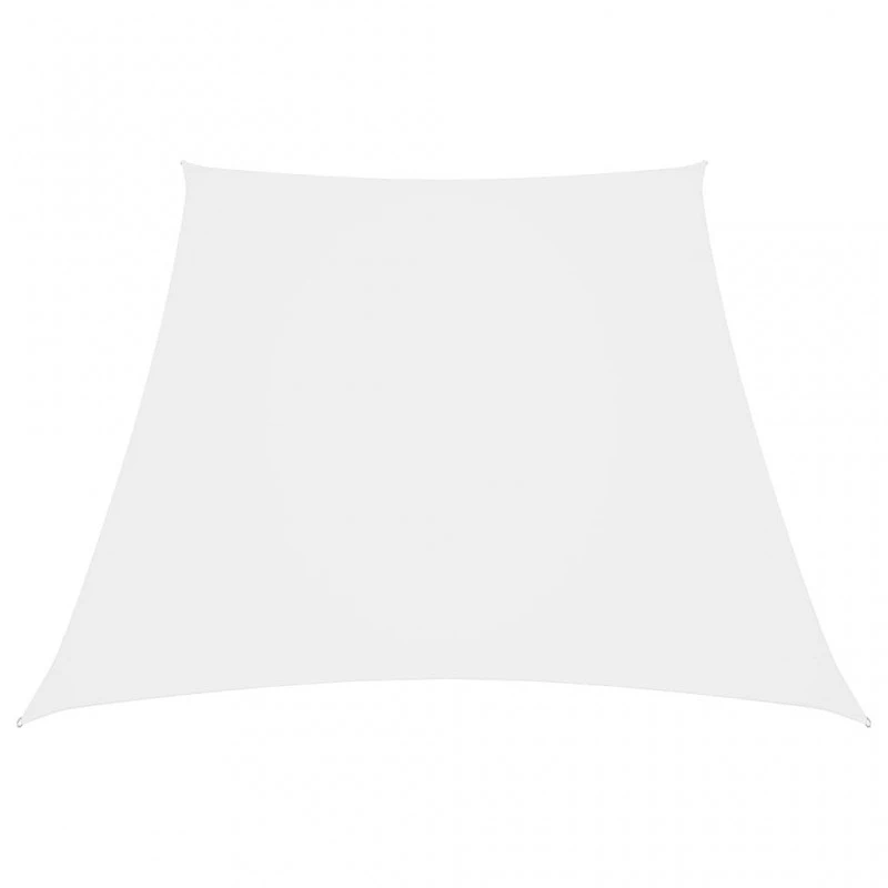 Parasole A Vela In Tela Oxford A Trapezio 3/5x4 M Bianco 1 Parasole A Vela In Tela Oxford A Trapezio 3/5x4 M Bianco