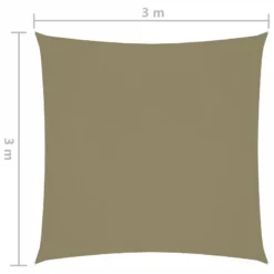 Parasole A Vela In Tela Oxford Quadrato 3x3 M Beige 11 Parasole A Vela In Tela Oxford Quadrato 3x3 M Beige -Garden Home parasole a vela in tela oxford quadrato 3x3 m beige 5