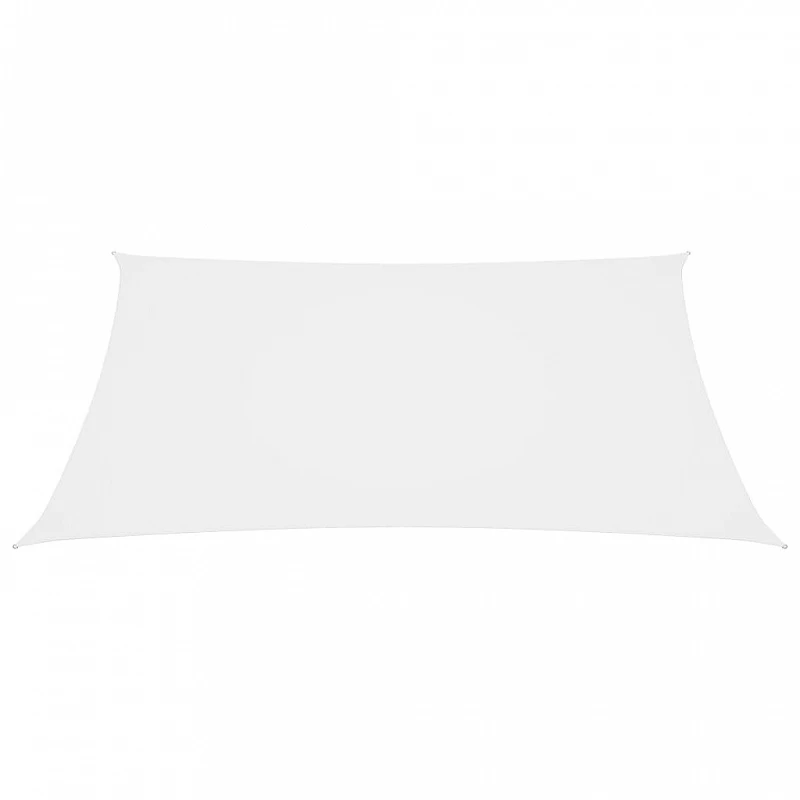 Parasole A Vela In Tela Oxford Quadrato 4,5x4,5 M Bianco 2 Parasole A Vela In Tela Oxford Quadrato 4,5x4,5 M Bianco - immagine 2