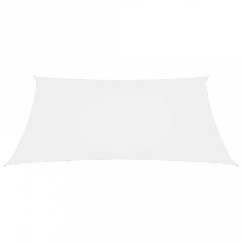 Parasole A Vela In Tessuto Oxford Rettangolare 2x2,5m Bianco 2 Parasole A Vela In Tessuto Oxford Rettangolare 2x2,5m Bianco - immagine 2
