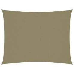 Parasole A Vela Oxford Rettangolare 2,5x4 M Beige