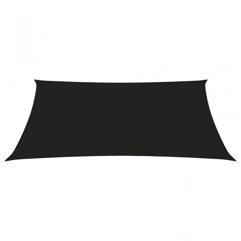 Parasole A Vela Oxford Rettangolare 2,5x4 M Nero 2 Parasole A Vela Oxford Rettangolare 2,5x4 M Nero - immagine 2