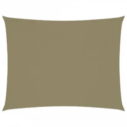 Parasole A Vela Oxford Rettangolare 3,5x5 M Beige