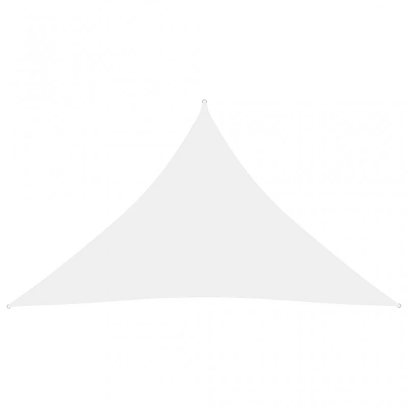 Parasole A Vela Oxford Triangolare 3,5x3,5x4,9 M Bianco 1 Parasole A Vela Oxford Triangolare 3,5x3,5x4,9 M Bianco