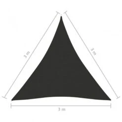 Parasole A Vela Oxford Triangolare 3x3x3 M Antracite -Garden Home parasole a vela oxford triangolare 3x3x3 m antracite 5