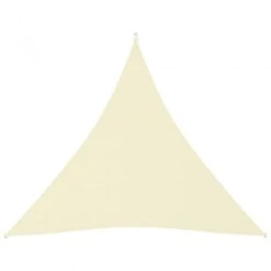 Parasole A Vela Oxford Triangolare 3x3x3 M Crema