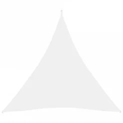 Parasole A Vela Oxford Triangolare 4x4x4 M Bianco