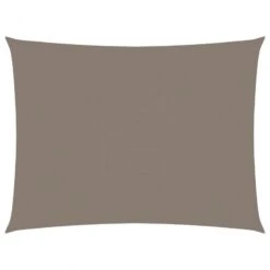 Parasole A Vela Tessuto Oxford Rettangolare 5x7m Grigio Talpa