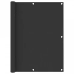 Paravento Balcone Antracite 120x500 Cm Tessuto Oxford