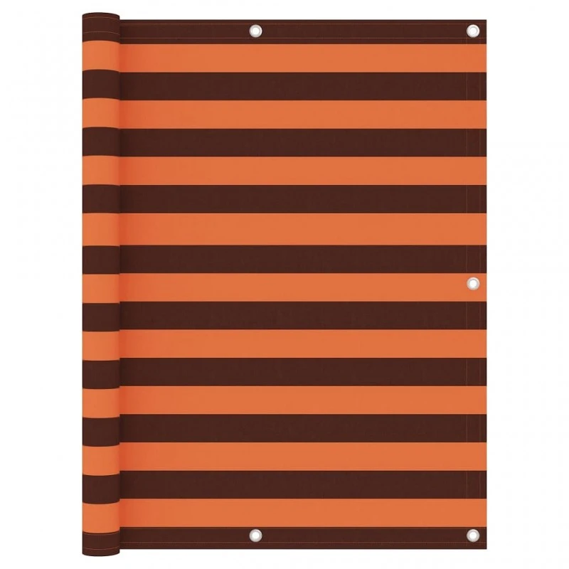 Paravento Balcone Arancione E Marrone 120x400 Cm Tessuto Oxford 1 Paravento Balcone Arancione E Marrone 120x400 Cm Tessuto Oxford