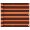 Paravento Balcone Arancione E Marrone 75x600 Cm Tessuto Oxford 11 Paravento Balcone Arancione E Marrone 75x600 Cm Tessuto Oxford -Garden Home paravento balcone arancione e marrone 75x600 cm tessuto oxford