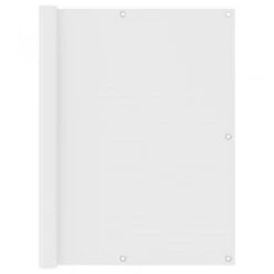 Paravento Balcone Bianco 120x600 Cm In Tessuto Oxford