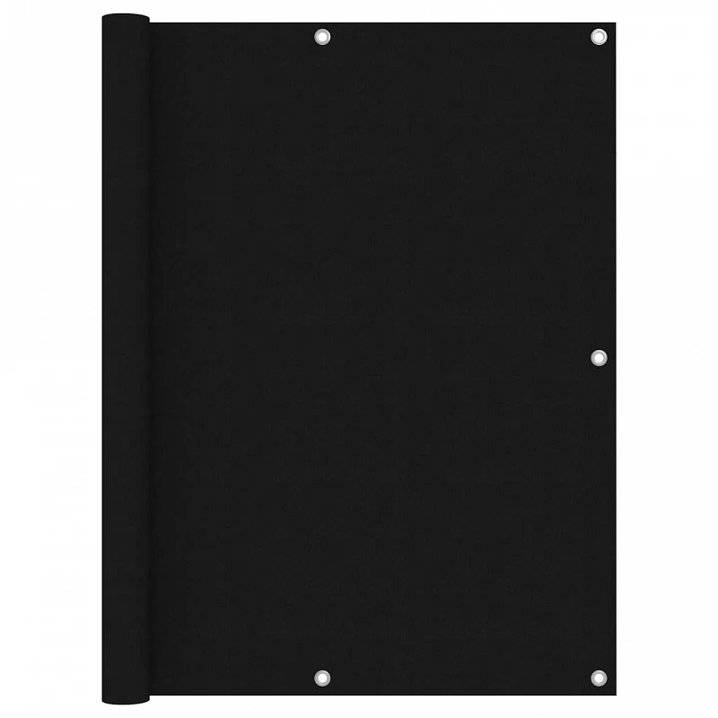 Paravento Balcone Nero 120x500 Cm In Tessuto Oxford 1 Paravento Balcone Nero 120x500 Cm In Tessuto Oxford