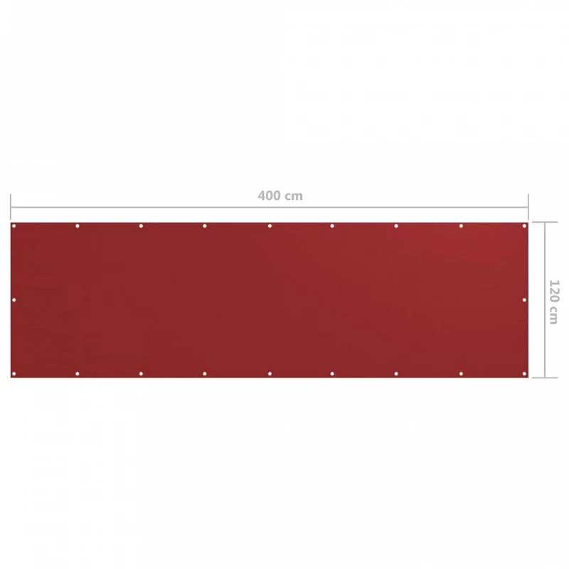 Paravento Balcone Rosso 120x400 Cm In Tessuto Oxford 5 Paravento Balcone Rosso 120x400 Cm In Tessuto Oxford - immagine 5
