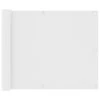 Paravento Da Balcone Bianco 75x600 Cm In Tessuto Oxford -Garden Home paravento da balcone bianco 75x600 cm in tessuto oxford