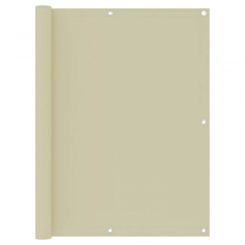Paravento Da Balcone Crema 120x400 Cm In Tessuto Oxford 1 Paravento Da Balcone Crema 120x400 Cm In Tessuto Oxford