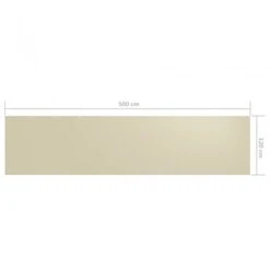 Paravento Da Balcone Crema 120x500 Cm Tessuto Oxford -Garden Home paravento da balcone crema 120x500 cm tessuto oxford 4