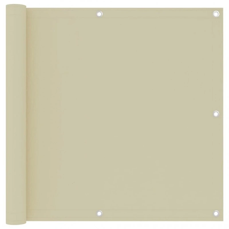 Paravento Da Balcone Crema 90x300 Cm Tessuto Oxford 1 Paravento Da Balcone Crema 90x300 Cm Tessuto Oxford