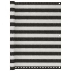 Paravento Da Balcone HDPE 120x500 Cm Antracite E Bianco