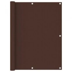 Paravento Da Balcone Marrone 120x600 Cm In Tessuto Oxford