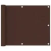 Paravento Da Balcone Marrone 75x300 Cm In Tessuto Oxford