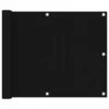 Paravento Da Balcone Nero 75x400 Cm In Tessuto Oxford -Garden Home paravento da balcone nero 75x400 cm in tessuto oxford