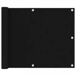 Paravento Da Balcone Nero 75x400 Cm In Tessuto Oxford