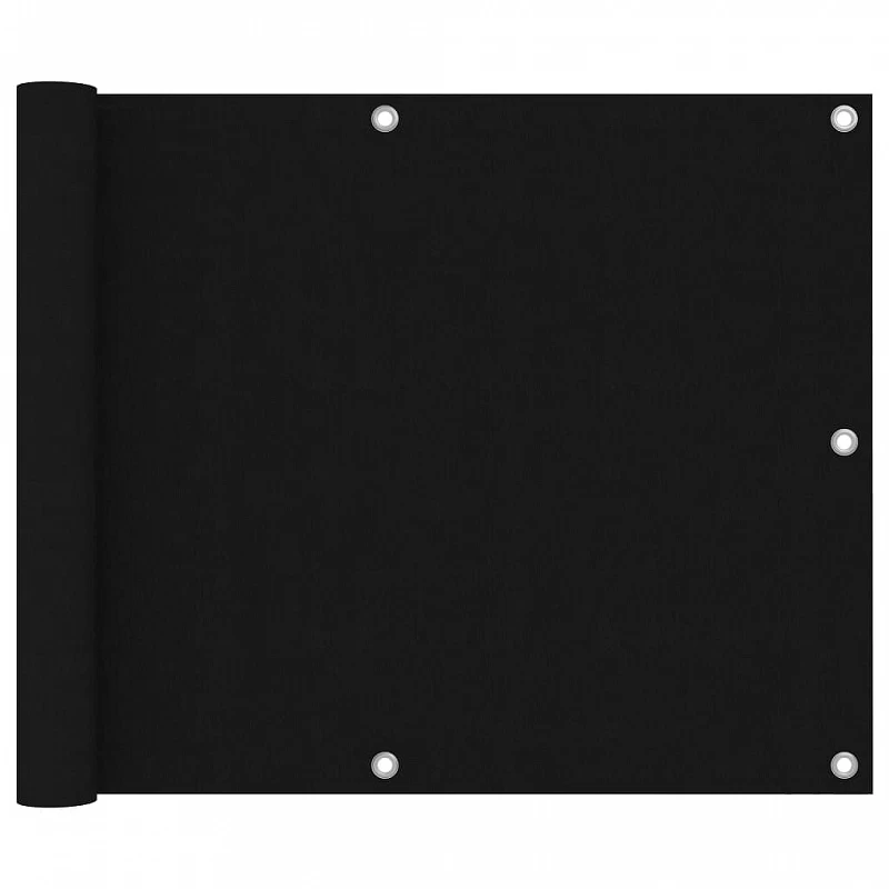Paravento Da Balcone Nero 75x400 Cm In Tessuto Oxford 1 Paravento Da Balcone Nero 75x400 Cm In Tessuto Oxford