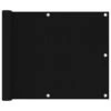 Paravento Da Balcone Nero 75x500 Cm In Tessuto Oxford -Garden Home paravento da balcone nero 75x500 cm in tessuto oxford