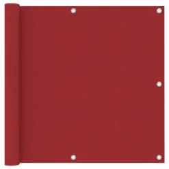 Paravento Da Balcone Rosso 90x500 Cm In Tessuto Oxford