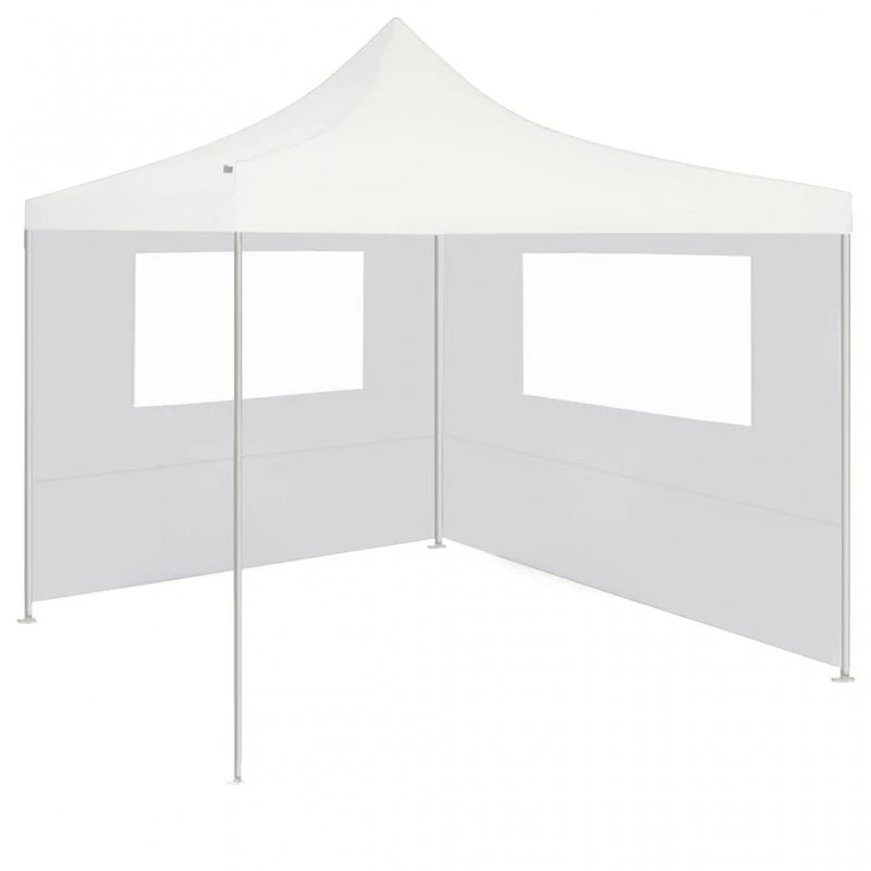 Parete Con Finestre Per Gazebo 4x2 M Bianca 2 Parete Con Finestre Per Gazebo 4x2 M Bianca - immagine 2