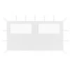 Parete Con Finestre Per Gazebo 4x2 M Bianca -Garden Home parete con finestre per gazebo 4x2 m bianca