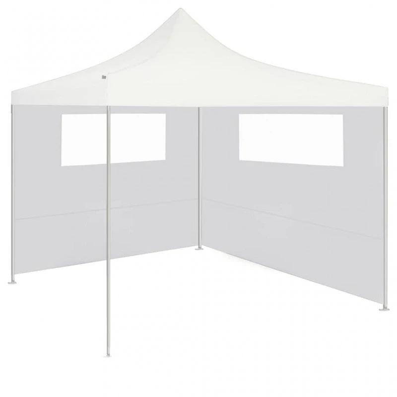Parete Con Finestre Per Gazebo 6x2 M Bianca 2 Parete Con Finestre Per Gazebo 6x2 M Bianca - immagine 2