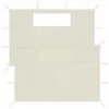 Pareti Con Finestre Per Gazebo 2 Pz Crema -Garden Home pareti con finestre per gazebo 2 pz crema
