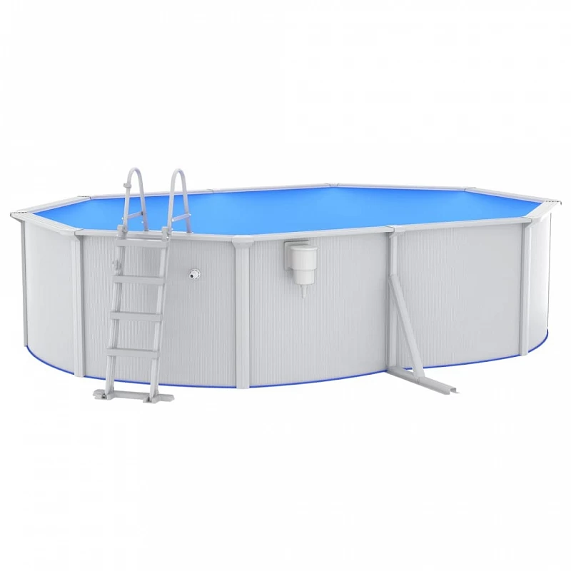 Piscina Con Scaletta 490x360x120 Cm 2 Piscina Con Scaletta 490x360x120 Cm - immagine 2
