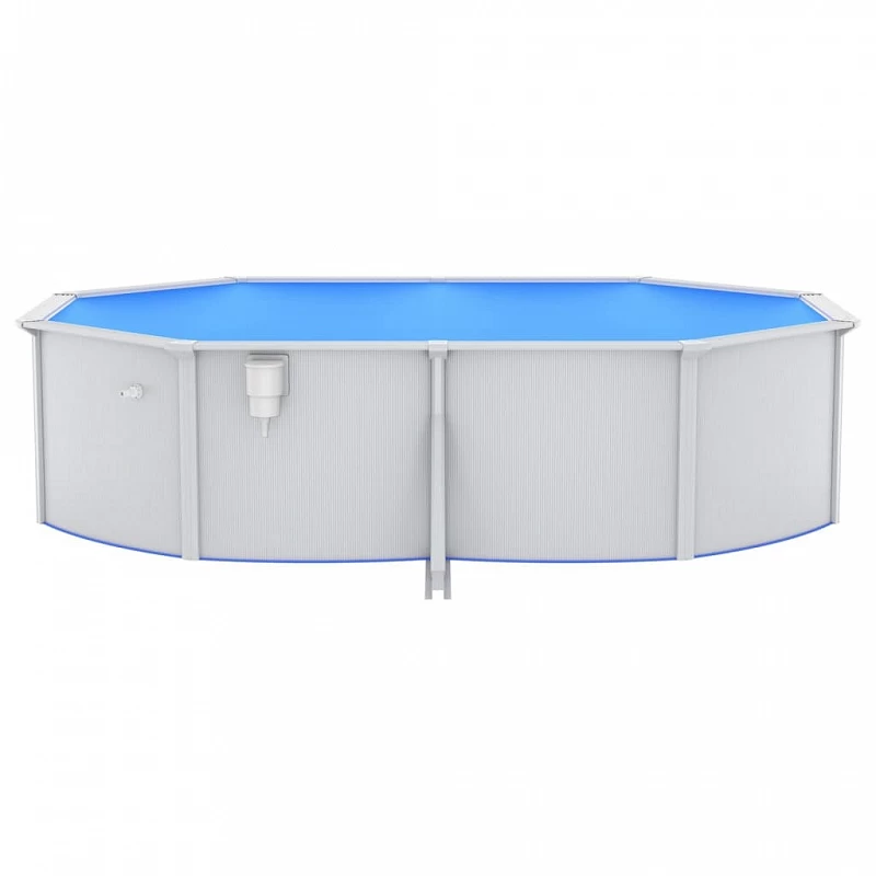 Piscina Con Scaletta 490x360x120 Cm 3 Piscina Con Scaletta 490x360x120 Cm - immagine 3