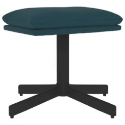 Poggiapiedi Blu 60x60x36 Cm In Velluto -Garden Home poggiapiedi blu 60x60x36 cm in velluto 1