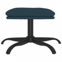 Poggiapiedi Blu 60x60x39 Cm In Velluto -Garden Home poggiapiedi blu 60x60x39 cm in velluto 2