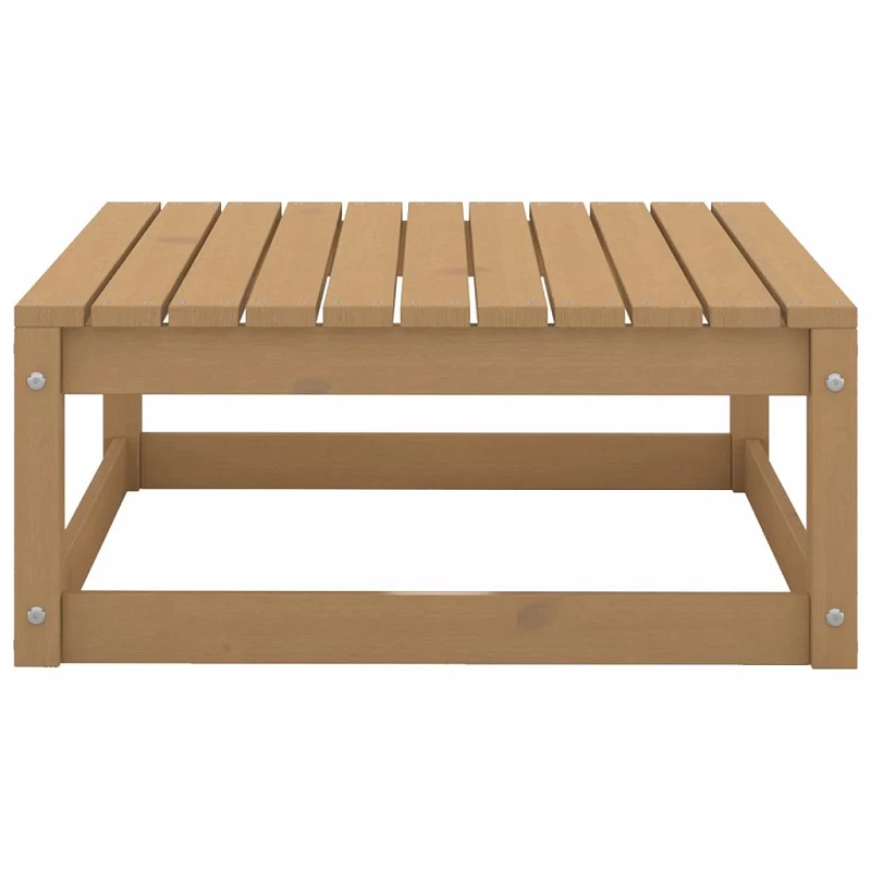 Poggiapiedi Da Giardino E Cuscini 2 Pz Marrone Miele Legno Pino 4 Poggiapiedi Da Giardino E Cuscini 2 Pz Marrone Miele Legno Pino - immagine 4