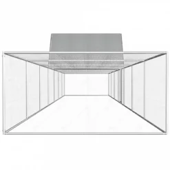 Pollaio 14x2x2 M In Acciaio Zincato 9 Pollaio 14x2x2 M In Acciaio Zincato -Garden Home pollaio 14x2x2 m in acciaio zincato 2